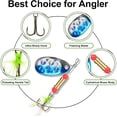 thumbnail image 5 of TRUSCEND Swimming or Jigging Fishing Spinners with Two-Way Spinning Spoons System, Rooster Tail Fishing Lures with Flash Copper Body & Blade Freshwater and Saltwater Blade Bait for Bass Walleye Trout, 5 of 8