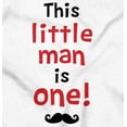 thumbnail image 2 of This Little Man One Mustache Birthday Bodysuit Jumper Boys Infant Baby Brisco Brands 18M, 2 of 7