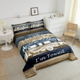 thumbnail image 4 of Erosebridal Ensembles de Literie pour Voiture de Camping Grand Lit avec Couette, Insert de Couette pour Campeur, Décor Rustique de Ferme, Réversible 3 Pcs, 4 of 7