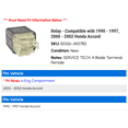thumbnail image 2 of Relay - Compatible with 1990 - 1997, 2000 - 2002 Honda Accord 1991 1992 1993 1994 1995 1996 2001, 2 of 2
