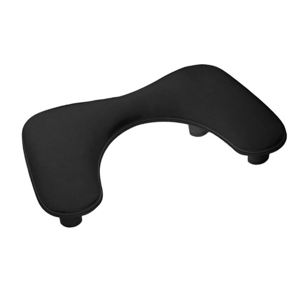 Soporte para brazo de manicura, herramienta de manicura, altura ajustable, desmontable, estación de mano suave Negro