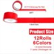 thumbnail image 3 of 12 Rollos de Cinta Adhesiva de Colores Al por , Cinta Adhesiva de Colores, Cinta Adhesiva Resistente Al Agua, para Uso en Interiores y Exteriores, Manualidades y Bricolaje., 3 of 5