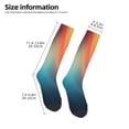 thumbnail image 2 of Balery yellow orange and teal Calcetines novedosos Calcetines deportivos Calcetines hasta la rodilla Calcetines de algodón Calcetines originales y geniales, 2 of 6