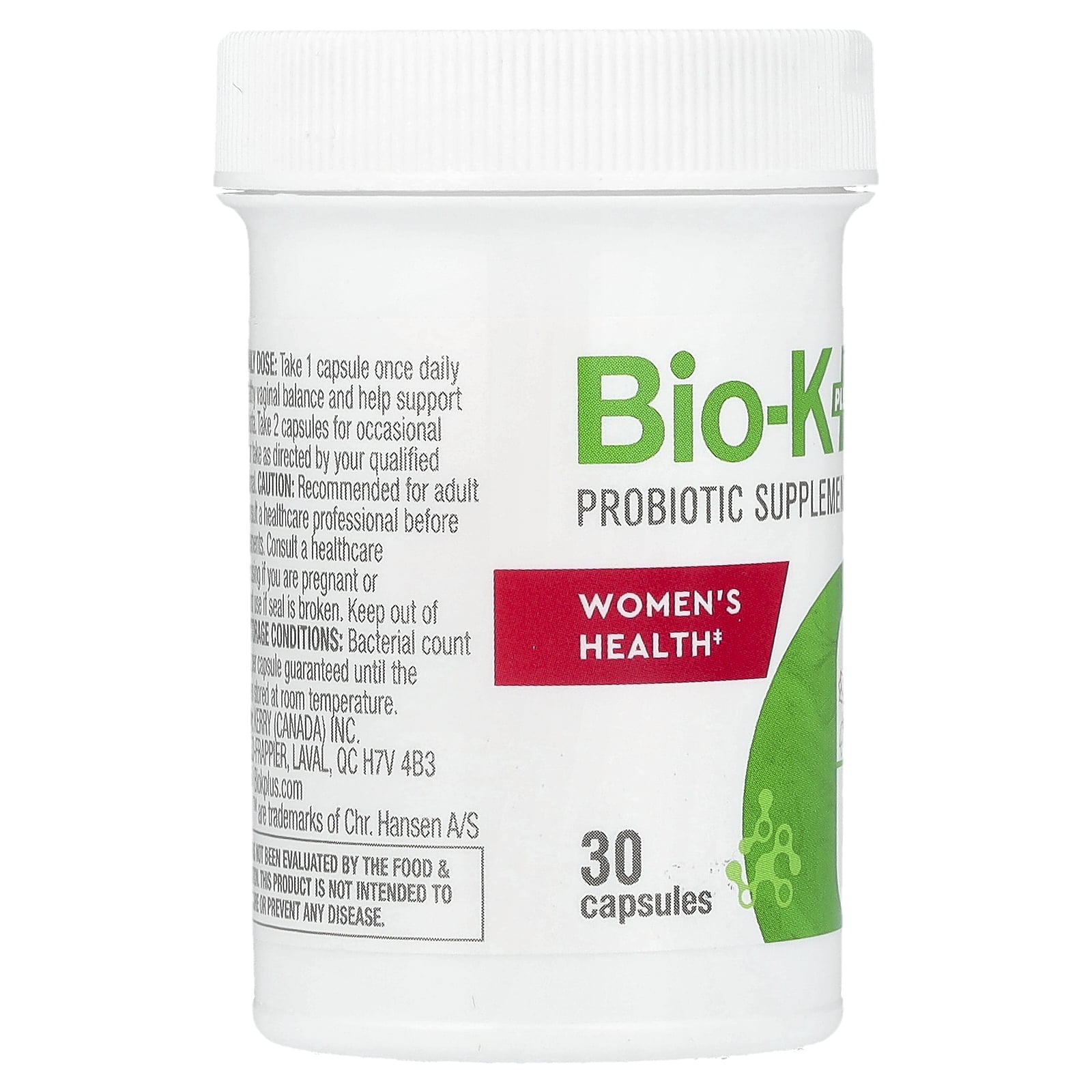 Bio-K+ Probiotic Supplement, Women's Health, 30 Capsules
