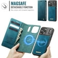 thumbnail image 2 of Case for iPhone 17 Pro, PU Leather Wallet Flip Case with Card Holder RFID Blocking, Magnetic Detachable Shockproof Phone Cover Wireless Charging Compatible for iPhone 17 Pro (6.3 inch), 2 of 9