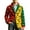 28-Red, variant on IWRICH Mardi Gras Corduroy Jacket for Men Holiday Blazer Outfits Plus Size Suit Sequin Printed Accessories Suits Cardigan Apparel 29-Yellow XL