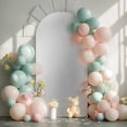 thumbnail image 2 of Acekid 7.2FT Wedding Arch Cover, Double-Sided Spandex Fitted Stand Cover for Balloon Arches, Parties (Silver), 2 of 8