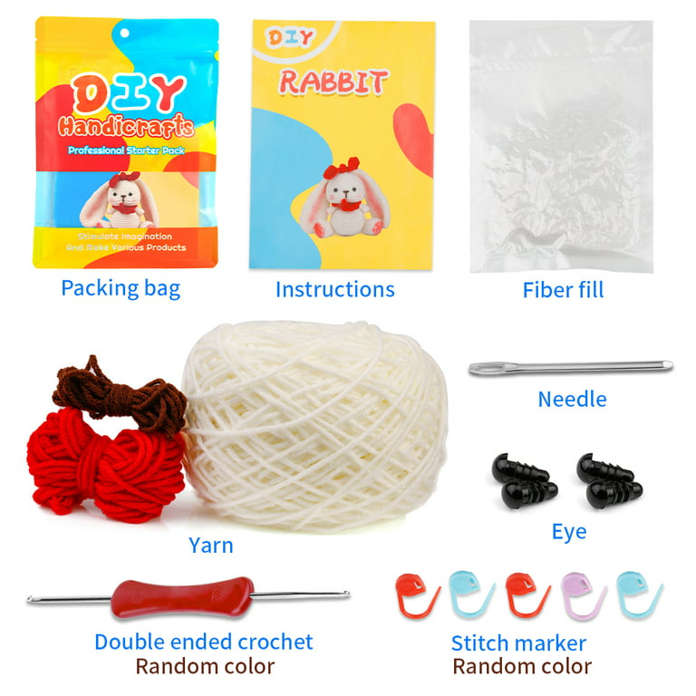 MEKAFU mekafu crochet kit for beginners - 3pcs cute whales crochet animal  kit, starter pack for adults and youth, knitting kit with