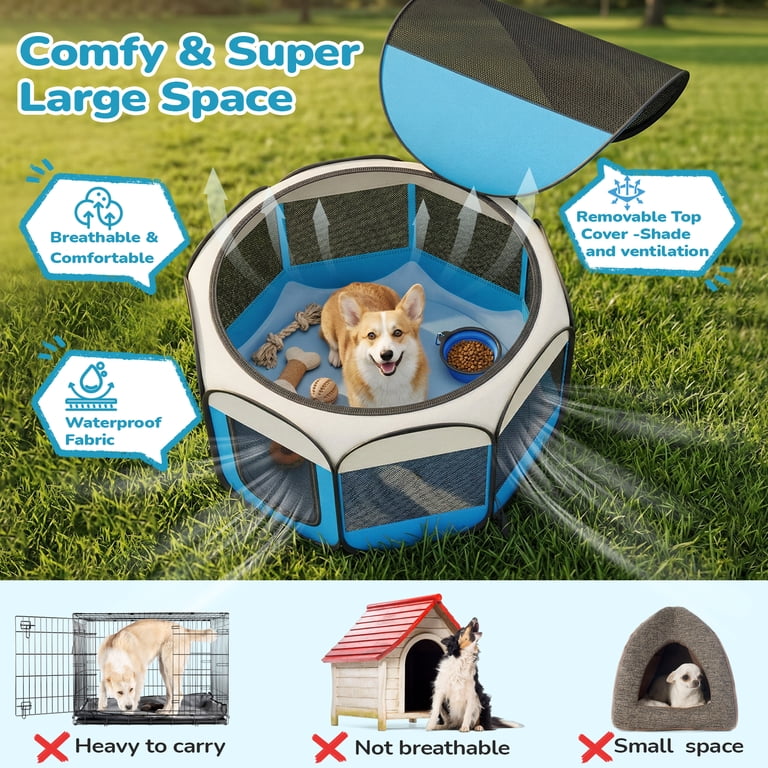 BEBANG Pop Up Cat Playpen With 8 Mesh Panels photo 3