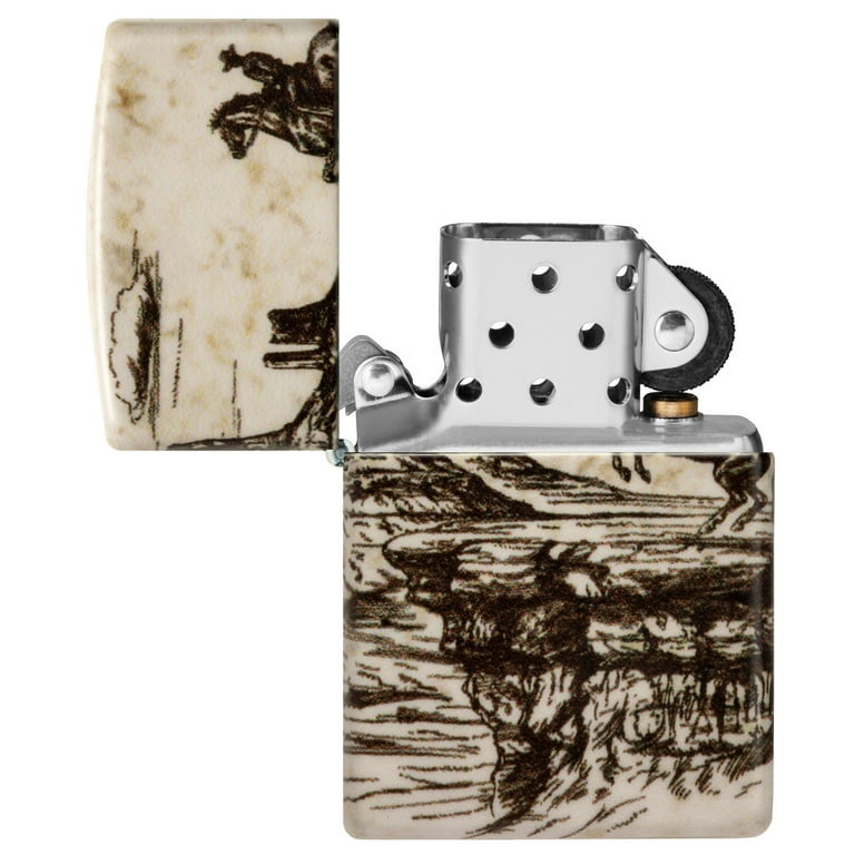 Zippo Wild West Scene Design 540 Color Pocket Lighter - Walmart.com
