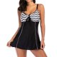 thumbnail image 2 of Traje de baño dividido Moda Transpirable Elástico Traje de baño de dos piezas Traje de baño para mujer Blanco y negro XXL, 2 of 8
