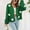 Green, variant on AOOCHASLIY Women Coat Women's Winter Heavy Three-Dimensional Embroidery Flower Lantern Sleeve Loose Knit Sweater Cardigan Coat