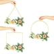 thumbnail image 4 of Aros de corona floral dorados y plateados de 10 a 40 cm con marco de metal, anillo de alambre, macramé para manualidades colgantes, círculo de hierro, decoración para Navidad y bodas, 4 of 5