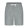 thumbnail image 3 of Mgmyaa Men's Casual Shorts Drawstring Elastic Waist Solid Sport Short Pants with Pockets, 3 of 5