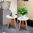 thumbnail image 2 of 2 Pcs Plant Stools Plant Stand Indoor Small Plant Stand Plant Riser Plant Table Wood Plant Stand For Home, 2 of 3