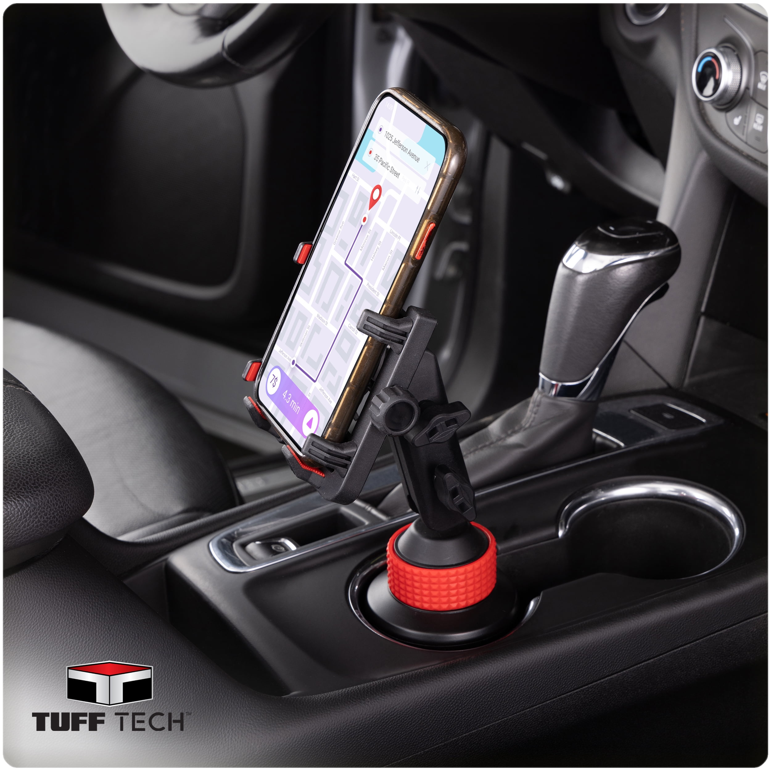 Tuff Tech Extendable Cup Mount Phone Holder for Cars, Trucks, and SUVs
