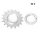 thumbnail image 4 of Eigraketly Rueda de bicicleta de piñón fijo de una sola velocidad Cogs Sprocket Lock Rings Ciclismo 17T Type3 NO3, 4 of 6
