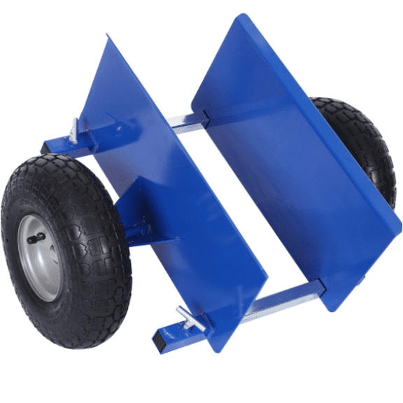 600lb Panel Dolly, 10in Pneumatic Wheels, Blue - Heavy Duty