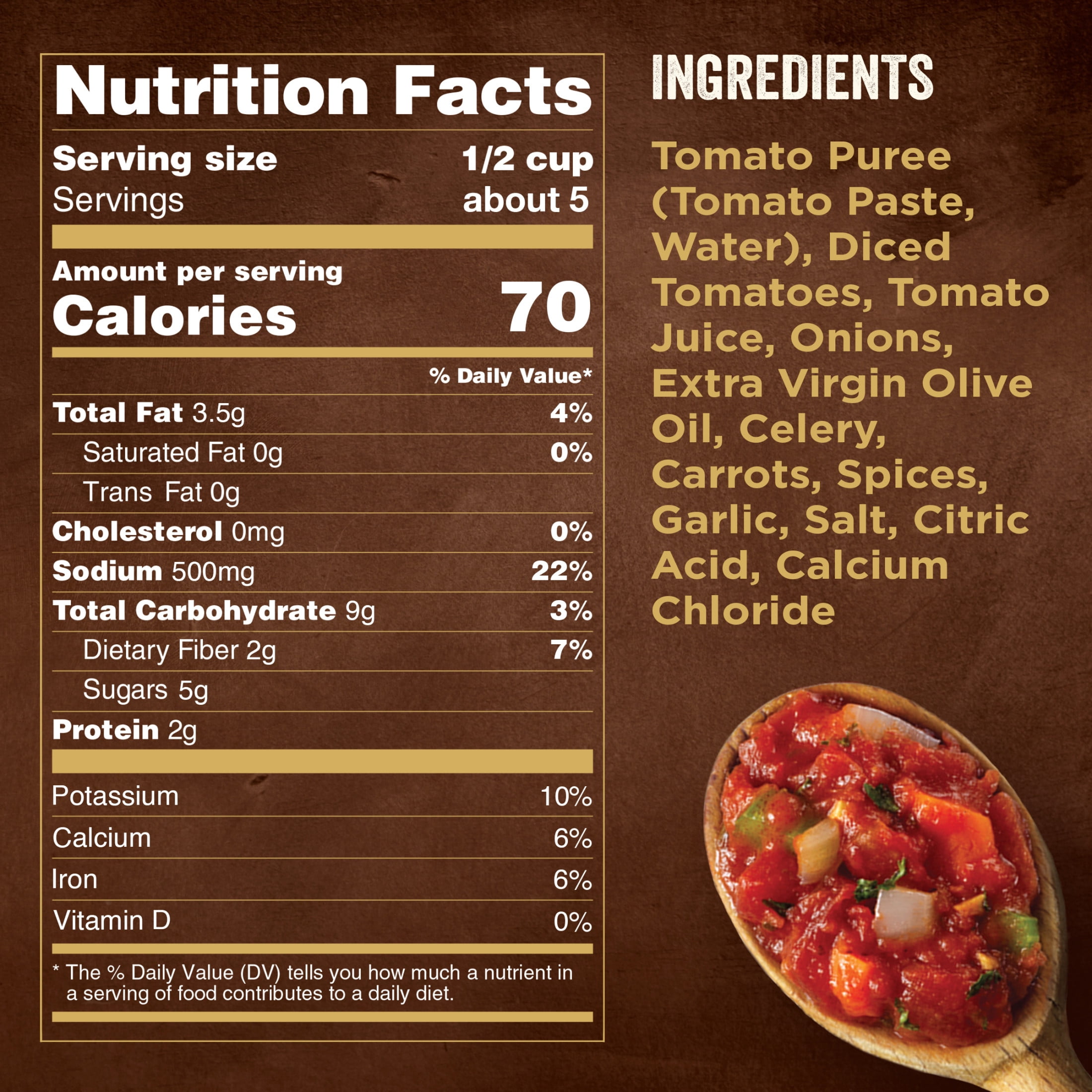 Bertolli Rustic Cut Marinara Sauce, Homemade Style Spaghetti Pasta Sauce, 23 oz