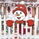 thumbnail image 5 of Christmas Fence Door Peek Hollow Board Plug-in Christmas Tree Garden Expression Decoration Sticker, 5 of 9