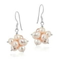 thumbnail image 2 of Beautiful Round Cluster of Pink Pearls Dangle Earrings, 2 of 5