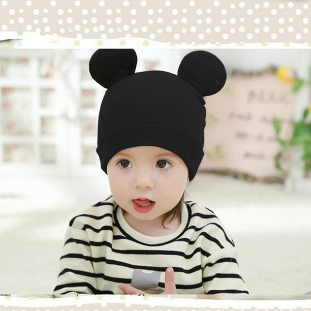 Black baby hat with ears clearance