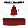 thumbnail image 4 of Naloa Red Geometric Print Leather Pencil Case - Portable Big Capacity Pencil Pouch Organizer Bag Stationery Bag for Work & Office Pencil Pen Case, 4 of 5