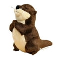 thumbnail image 2 of Peluche de nutria, muñeco de peluche de nutria marina, adorable decoración de habitación, accesorios de fotos, adorno de peluche 18CM, 2 of 9