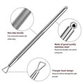 thumbnail image 3 of Stainless Steel Cuticle Peeler Scraper Remove Gel Nail Polish Nail Art Remover Tool, 3 of 5