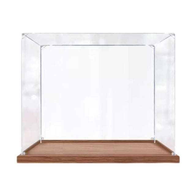 Vitrina de acrílico para minifiguras, vitrina para zapatos, juguetes y figuras de acción. base de madera