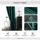 thumbnail image 3 of Cortinas MIULEE de terciopelo verde oscuro, 132 x 183 cm, 2 paneles, 3 of 8