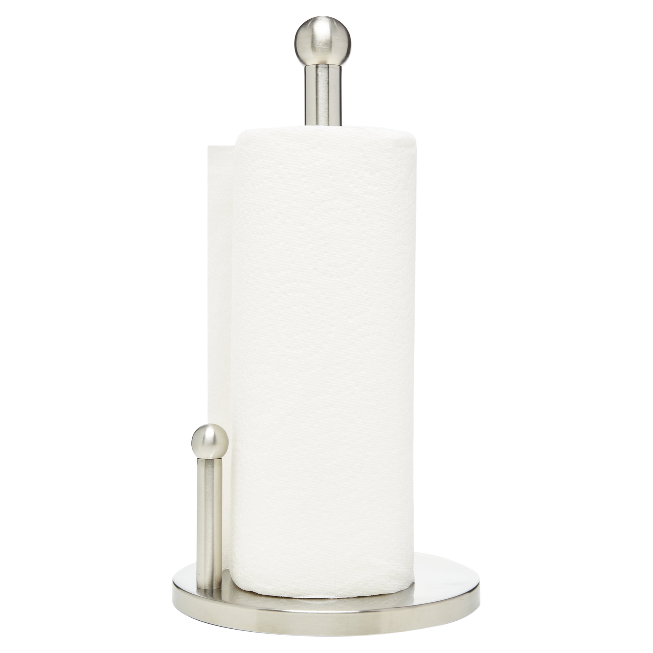 Honey Can Do Standing Paper Towel Holder, Silver 