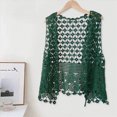 thumbnail image 2 of ZIXKCGDSE Lightweight Cardigans for Women Summer Vest Fashion Hollow Knitted Open Front Top Size One Size, 2 of 3