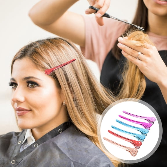 MERRYHAPY 6-Pack Hair Sectioning Clips Assorted Colors for Hair Cutting, Coloring, Styling and Salon Use