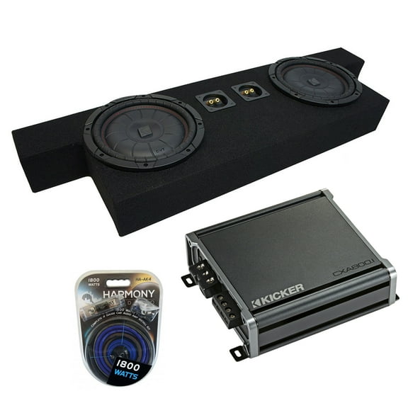 04-12 Chevy Colorado Crew Cab Truck Kicker CompVT CVT10 Dual 10" Sub Box CXA8001