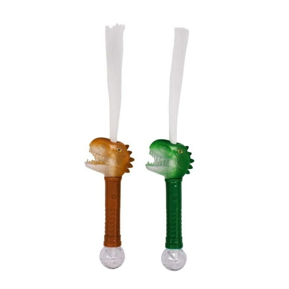 Mardi Gras Spot Dinosaur LED Fiber Optic Wand - Assorted Colors (Each)