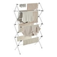 thumbnail image 1 of SONGMICS Foldable Clothes Drying Rack, Laundry Drying Rack, Clothes Airer, Steel Frame, 37 x 75 x 135.1 cm, Easy Assembly, Indoor Outdoor Use, White, 1 of 4