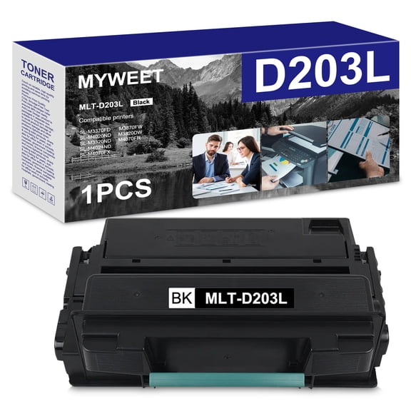 MLT-D203L Toner Cartridge Black 1 Pack Compatible for Samsung 203L MLT203L D203L for ProXpress M3370FD M3870FW M4070FR M3320ND M3820DW M4020ND Printer High Yield Ink