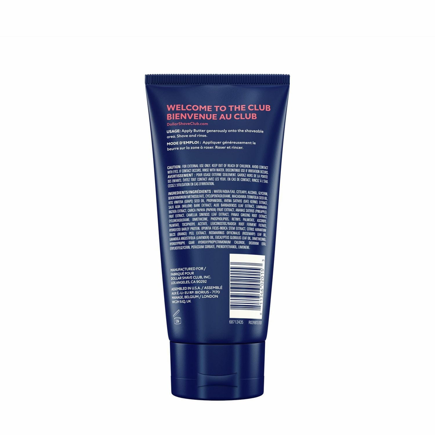 Beurre de rasage translucide Dollar Shave Club pour un rasage précis 177ml Beurre de rasage
