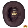 thumbnail image 5 of Medium Crazy Horse Cow Suede Chocolate Brown Cowboy Hat Hilason, 5 of 5