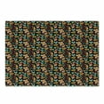 thumbnail image 1 of Bee Cutting Board, Graphic Summer Composition with Honeycomb Bees Flowers Honey Bucket on Black Backdrop, Decorative Tempered Glass Cutting and Serving Board, Small Size, Multicolor, by Ambesonne, 1 of 1