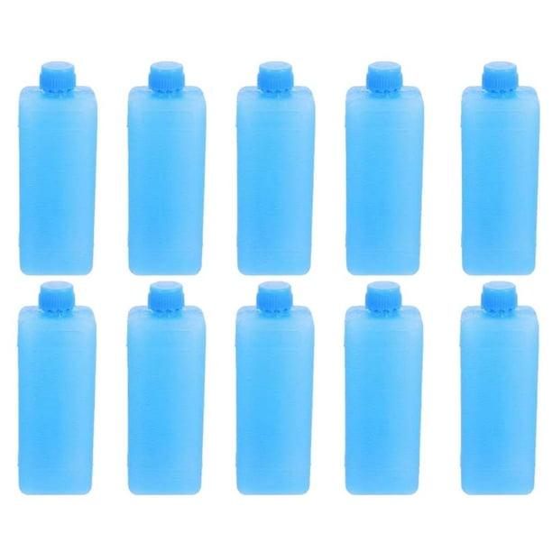 Paquete de 10 Bloques de Hielo Portátiles para Aire Acondicionado, Reutilizables, para Refrigeración y Almacenamiento de Alimentos.