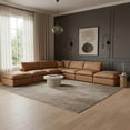 thumbnail image 2 of Meridian Furniture Comfy Cognac Vegan Leather 7-Pc. Modular Sectional, 2 of 11