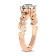 thumbnail image 4 of Pear Shape 4 Carat IGI Certified Lab Grown Diamond Ring | 14K Rose Gold |Catrina Cutwork Lab Diamond Engagement Ring | FG-VS1-VS2 Quality Friendly Diamonds, 4 of 5