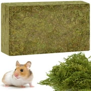 Halatool 12oz Natural Sphagnum Moss for Reptiles- 20QT Green Live Moss for Terrarium Plants Long Fiber Reptile Moss for Leopard Gecko Snake Hamsters Tortoises Frogs Lizards Salamanders