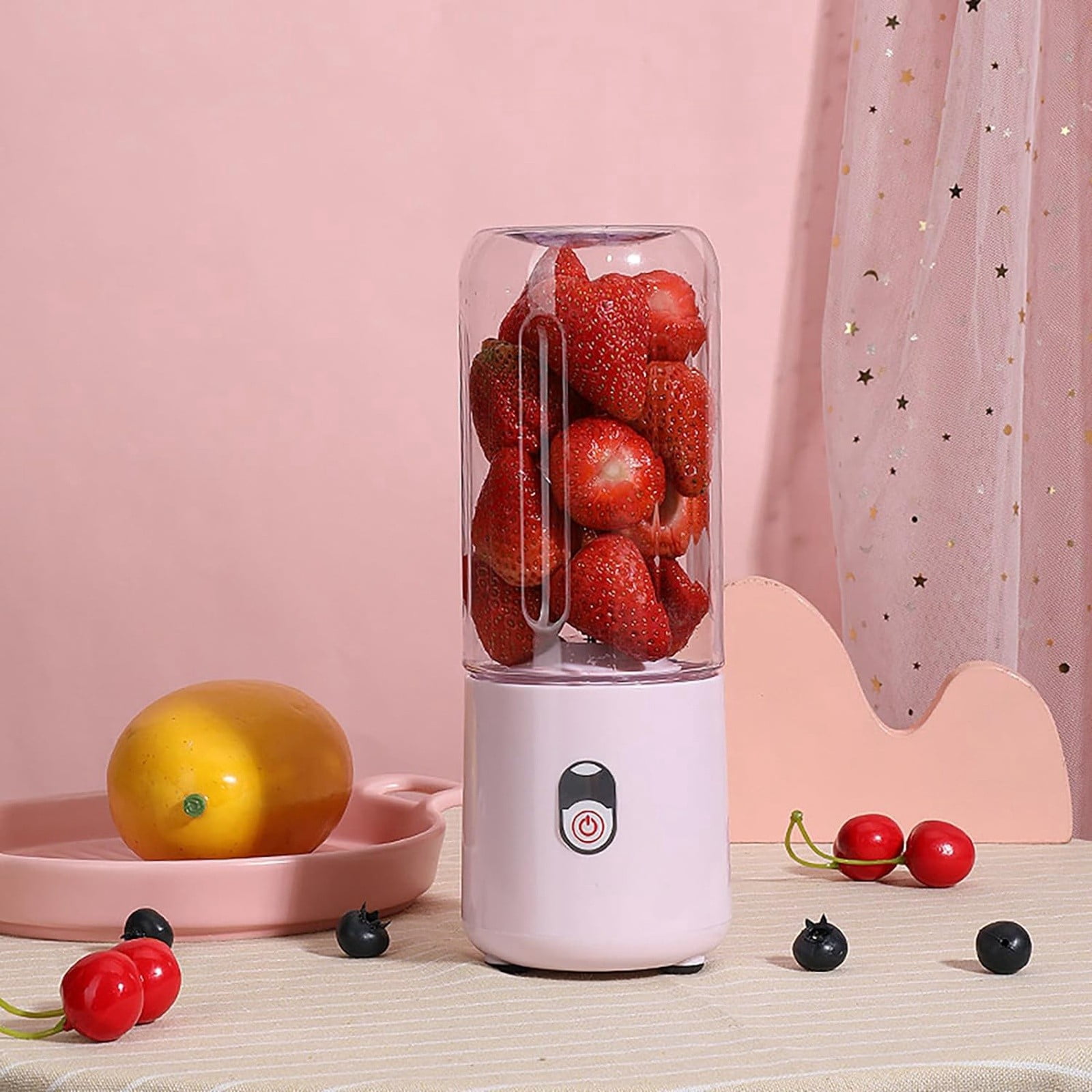 Portable Rechargeable Juicer Cup 2024 Small Personal for Shakes with 6 Travel Cup Design Ideal for Gym Travel and School