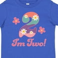 thumbnail image 4 of Inktastic 2nd Birthday Retro Flowers 2 Year Old Girl Girls Toddler T-Shirt, 4 of 5
