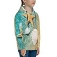 thumbnail image 3 of Kll Unisex Kids Boys Girls Hooded Pocket Pullover Hoodies-Starfish And Seashell, 3 of 9