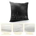 thumbnail image 4 of SHANXI New York Skyline Pillowcase American City Silhouette Pillow Covers Abstract Urban Line Throw Pillow Covers Statue of Liberty Pillow Covers 24x24in, 4 of 5