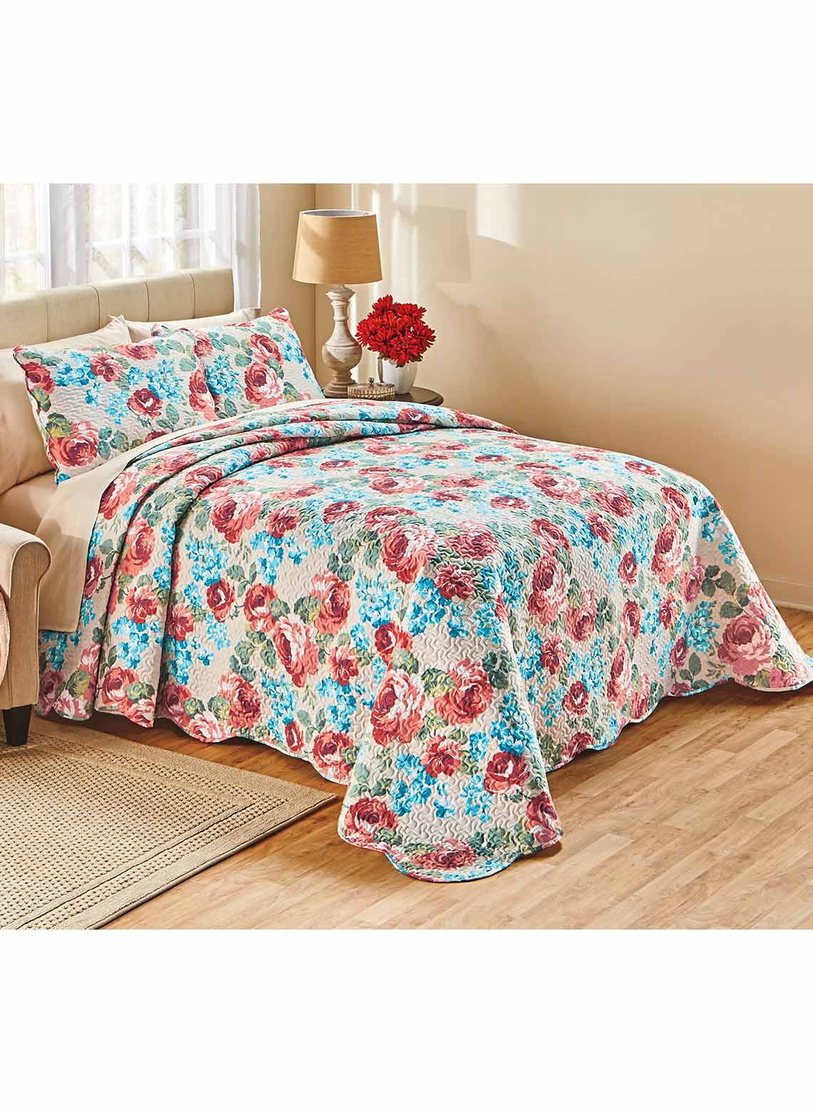 Quilted Bedspread Set Lightweight Bedding Collection Full